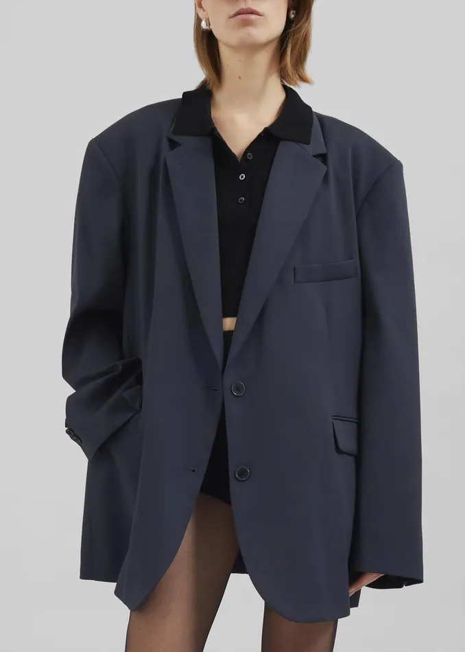 Women Brera Blazer 8211 Navy The Frankie Shop Outerwear