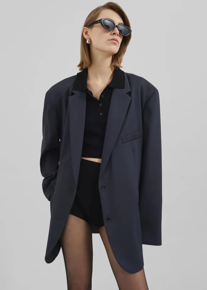 Women Brera Blazer 8211 Navy The Frankie Shop Outerwear