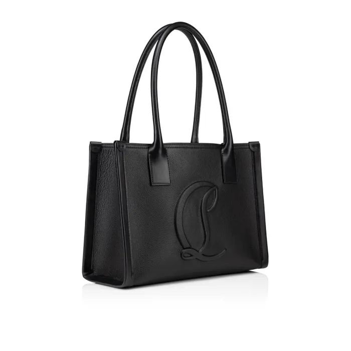 Women By My Side Small Tote Bag 8211 Grained Calf Leather 8211 Black Christian Louboutin Totes