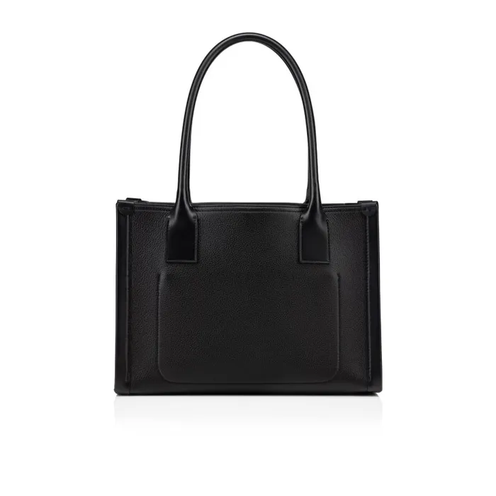 Women By My Side Small Tote Bag 8211 Grained Calf Leather 8211 Black Christian Louboutin Totes