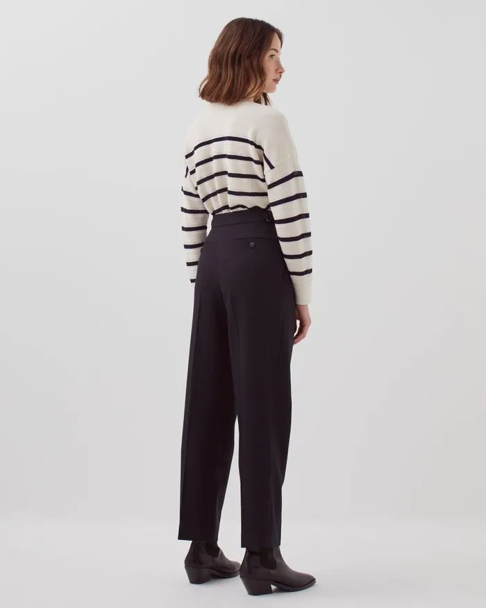 Women Camille 8211 Pleated Wool Trousers Black Beauty Comptoir Des Cotonniers Trousers Women Camille 8211 Pleated Wool Trousers Black Beauty Comptoir Des Cotonniers Trousers