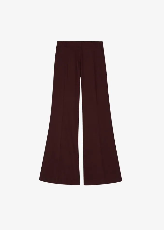 Women Castel Bootcut Pants 8211 Burgundy The Frankie Shop Bottoms