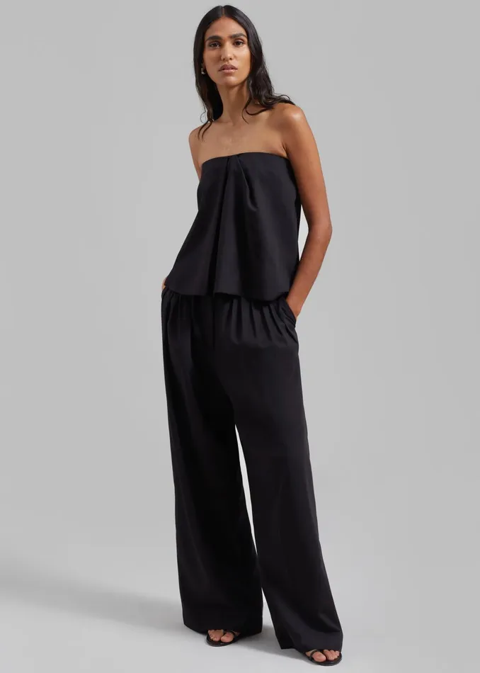 Women Catalina Tube Top 8211 Black The Frankie Shop Tops