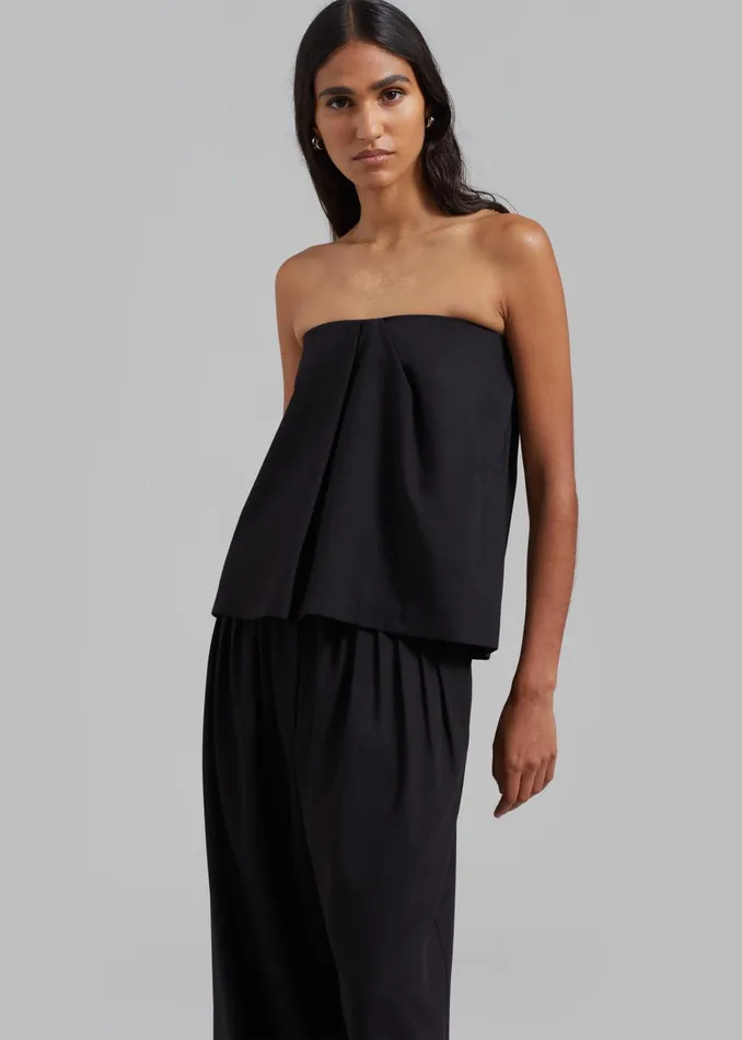 Women Catalina Tube Top 8211 Black The Frankie Shop Tops