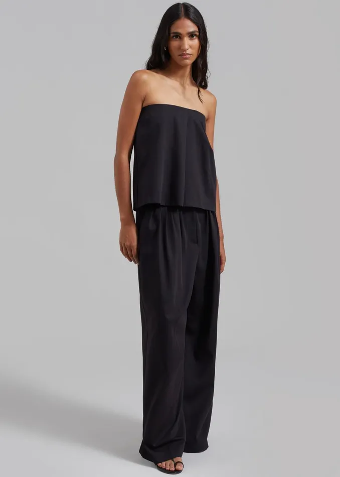 Women Catalina Tube Top 8211 Black The Frankie Shop Tops