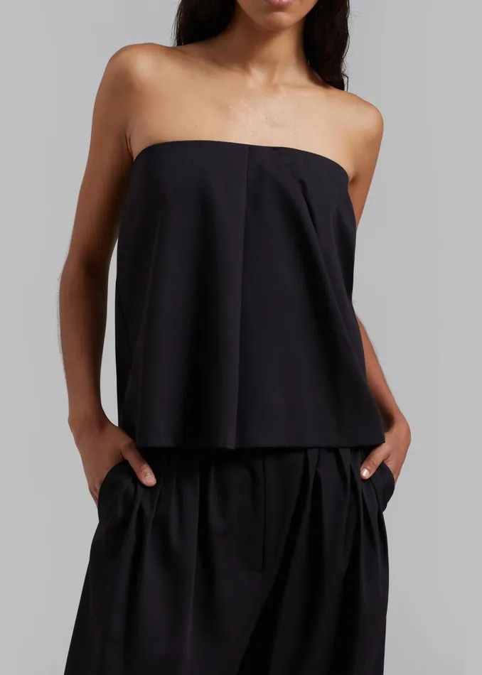 Women Catalina Tube Top 8211 Black The Frankie Shop Tops