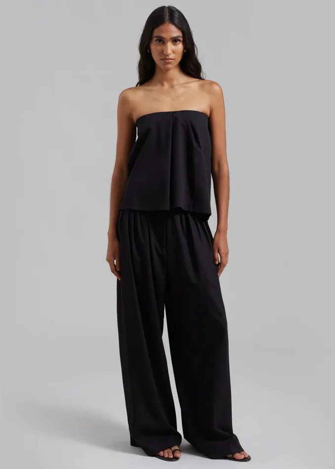 Women Catalina Tube Top 8211 Black The Frankie Shop Tops