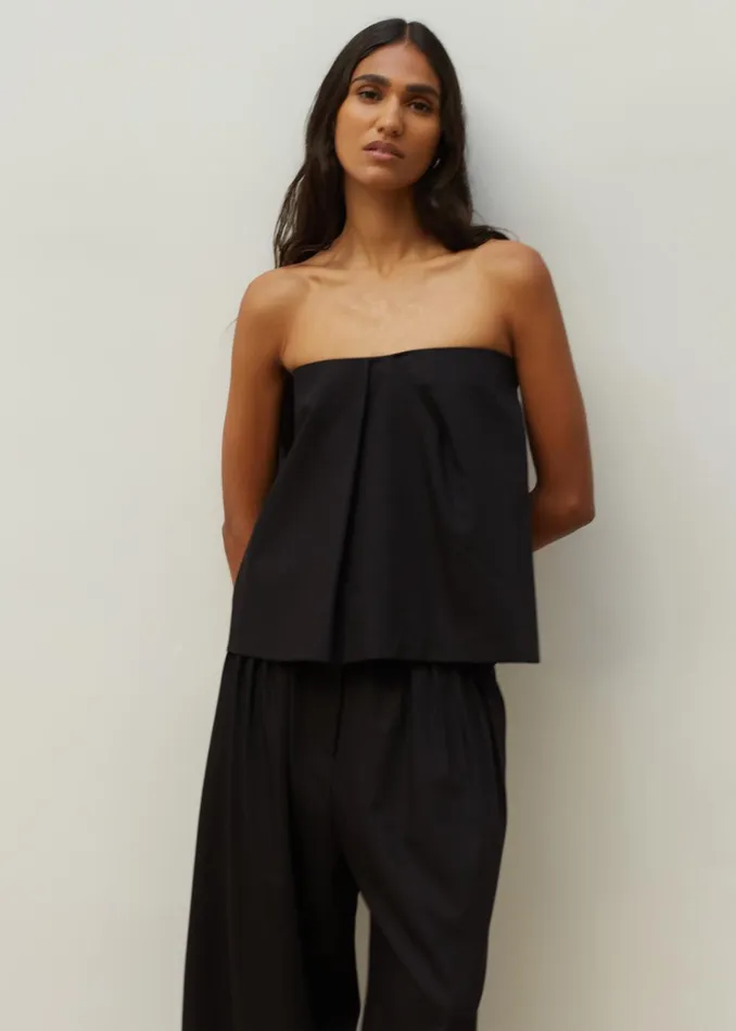 Women Catalina Tube Top 8211 Black The Frankie Shop Tops