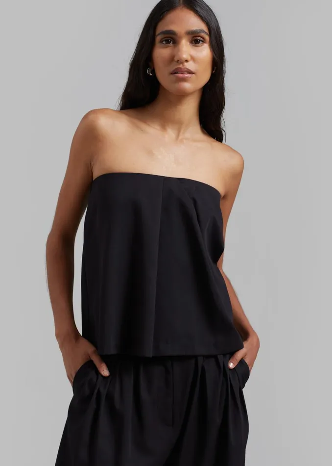 Women Catalina Tube Top 8211 Black The Frankie Shop Tops