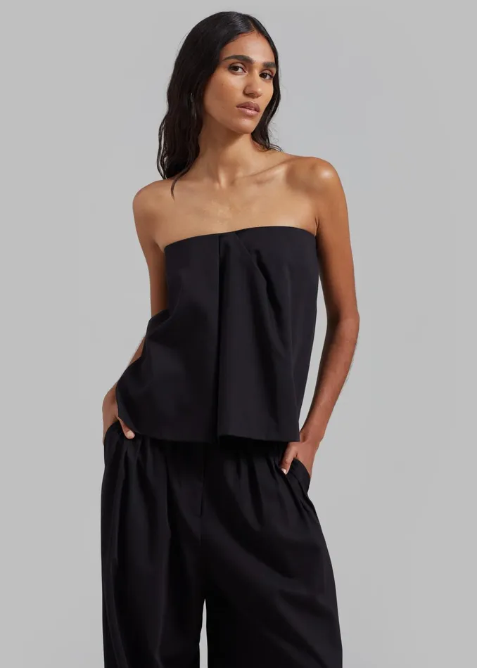 Women Catalina Tube Top 8211 Black The Frankie Shop Tops