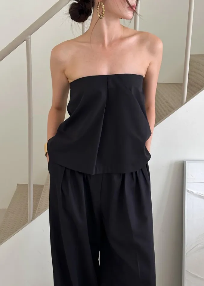 Women Catalina Tube Top 8211 Black The Frankie Shop Tops