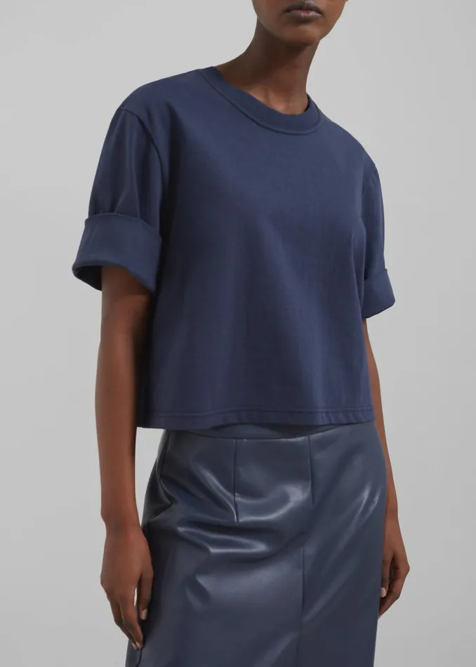 Women Cece TShirt 8211 Navy The Frankie Shop Tops