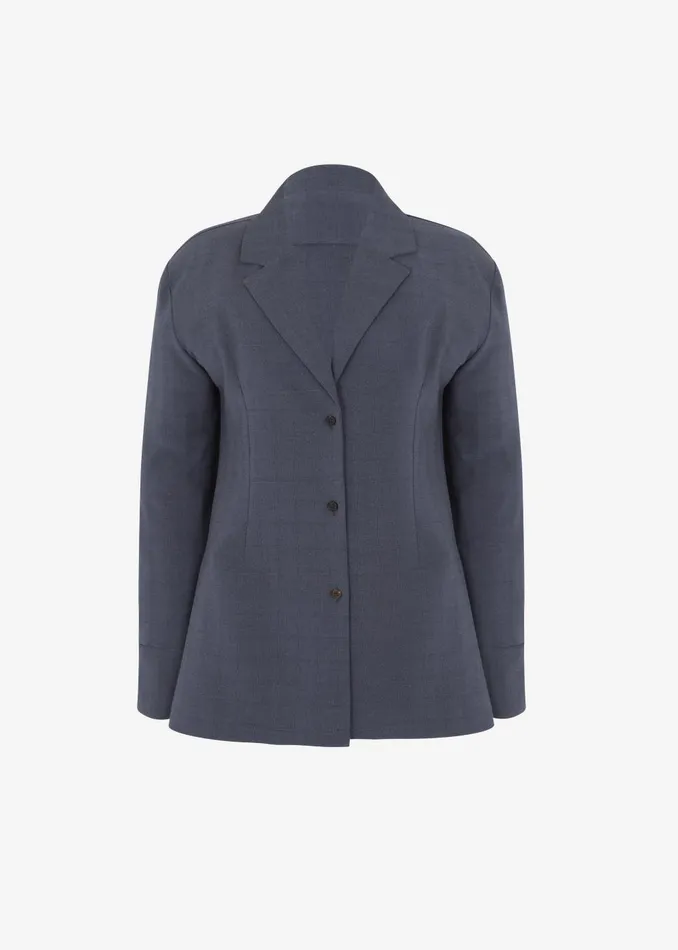 Women Chappell Padded Blazer 8211 Grey The Frankie Shop Outerwear