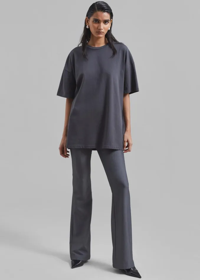 Women Charley Bootcut Pants 8211 Charcoal The Frankie Shop Bottoms