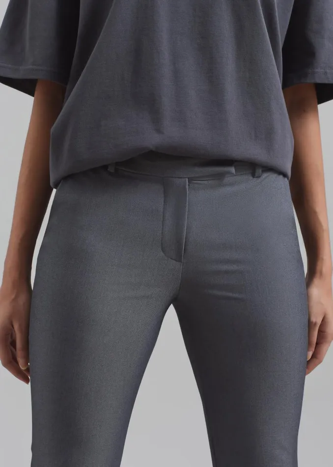 Women Charley Bootcut Pants 8211 Charcoal The Frankie Shop Bottoms