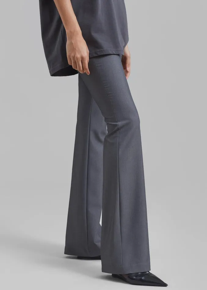 Women Charley Bootcut Pants 8211 Charcoal The Frankie Shop Bottoms