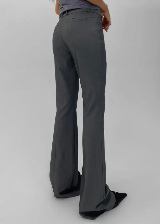 Women Charley Bootcut Pants 8211 Charcoal The Frankie Shop Bottoms