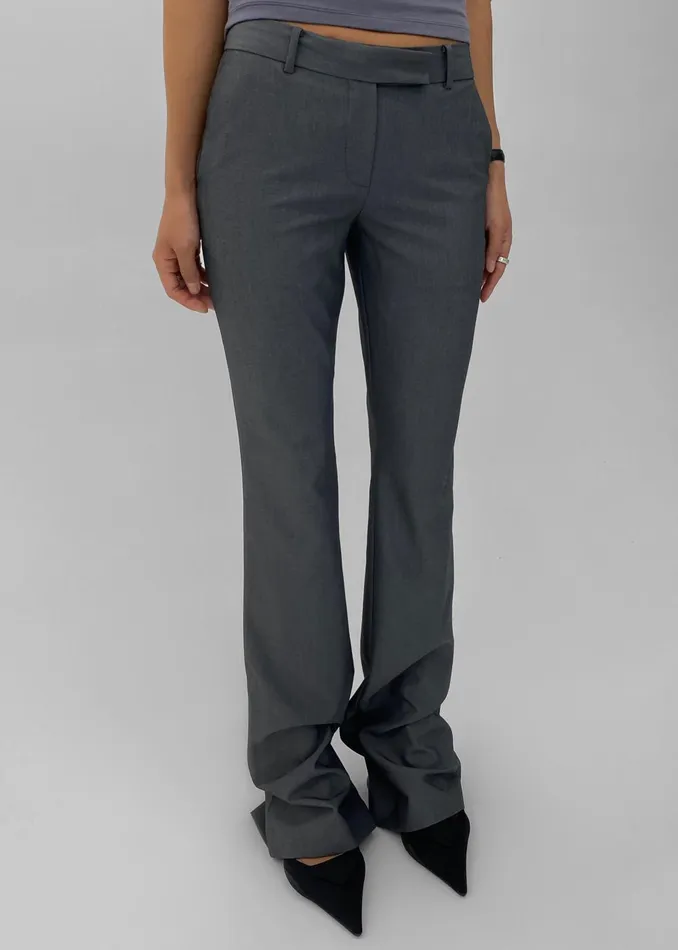 Women Charley Bootcut Pants 8211 Charcoal The Frankie Shop Bottoms