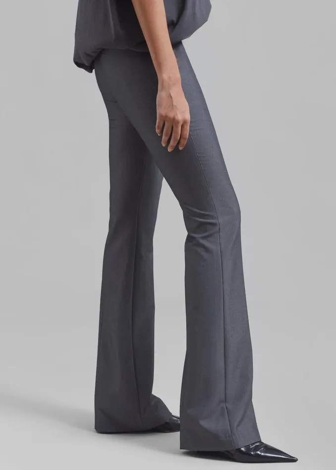 Women Charley Bootcut Pants 8211 Charcoal The Frankie Shop Bottoms