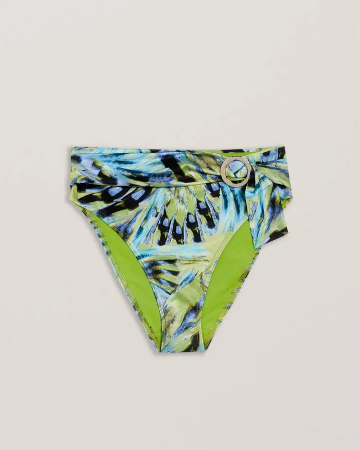 Women CHAYRL 8211 Belted High Waist Bikini Bottoms Lime Ted Baker Swimwear and Beachwear Women CHAYRL 8211 Belted High Waist Bikini Bottoms Lime Ted Baker Swimwear and Beachwear