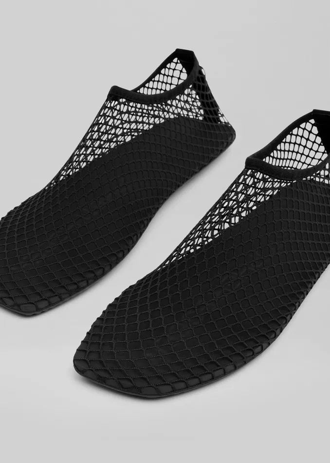 Women Christopher Esber Mesh Water Flats 8211 Black The Frankie Shop