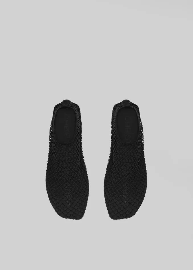 Women Christopher Esber Mesh Water Flats 8211 Black The Frankie Shop