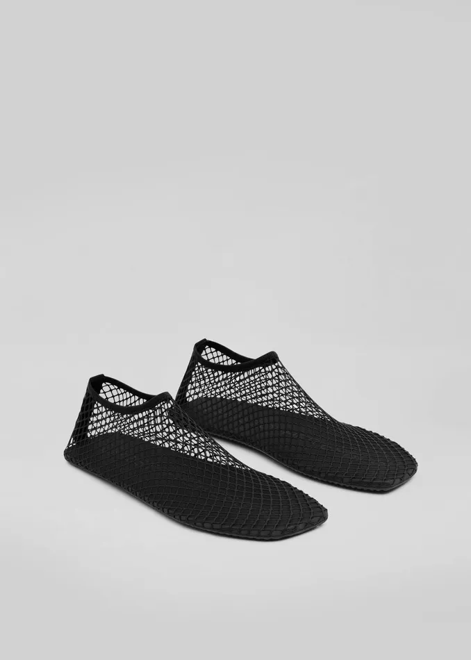 Women Christopher Esber Mesh Water Flats 8211 Black The Frankie Shop