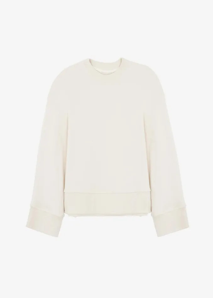 Women Clea Sweatshirt 8211 Oat Beige The Frankie Shop Tops