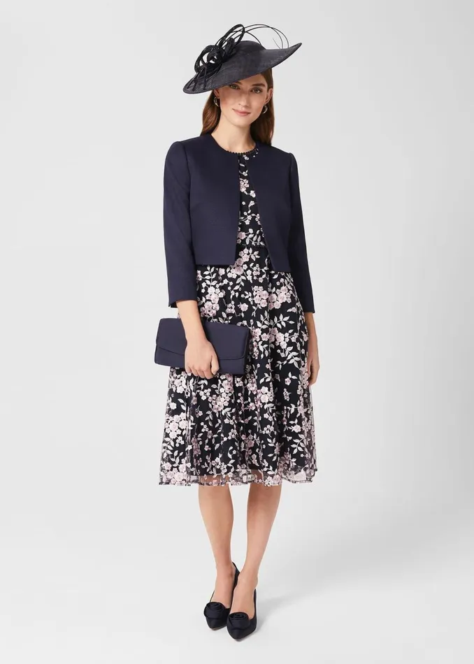 Women Coats and Jackets Hobbs Petite Elize Jacket Midnight Navy