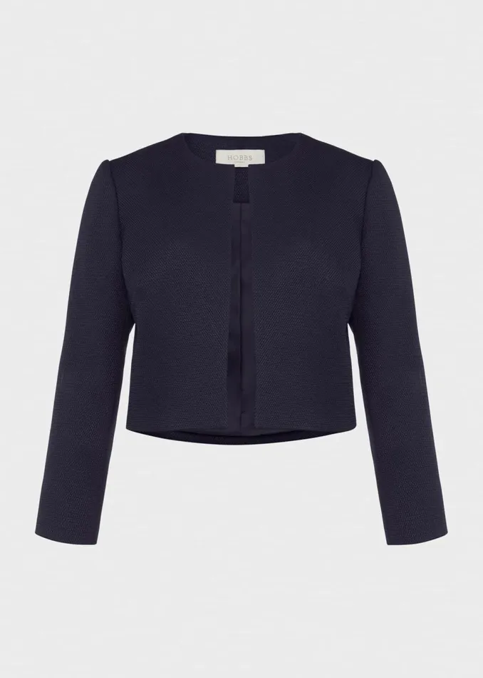 Women Coats and Jackets Hobbs Petite Elize Jacket Midnight Navy
