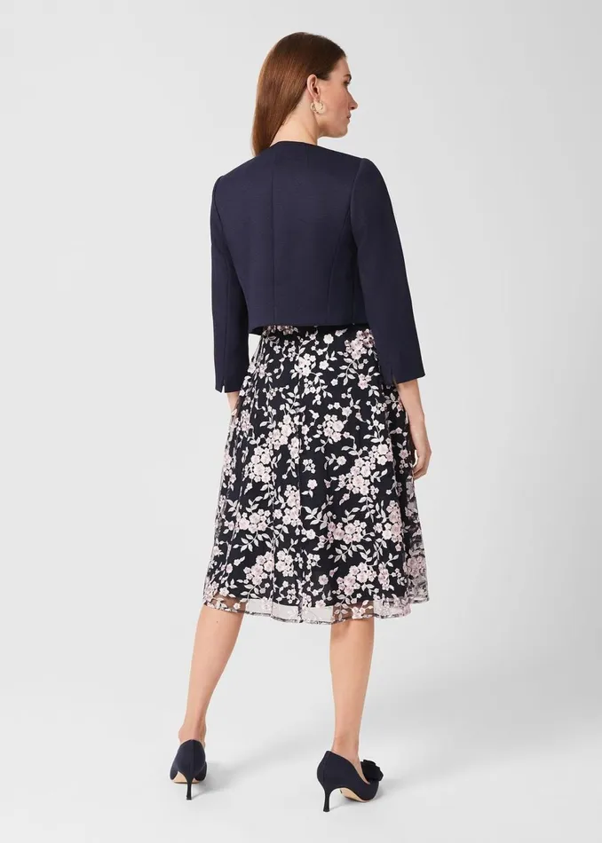 Women Coats and Jackets Hobbs Petite Elize Jacket Midnight Navy