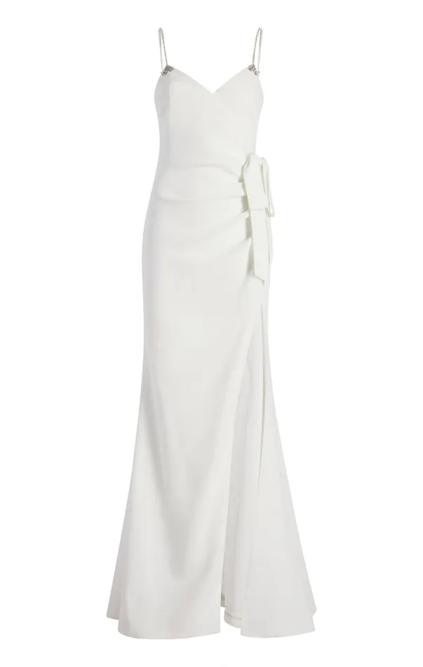 Women Cocktail and Evening Cinq Sept Emmie Gown Ivory