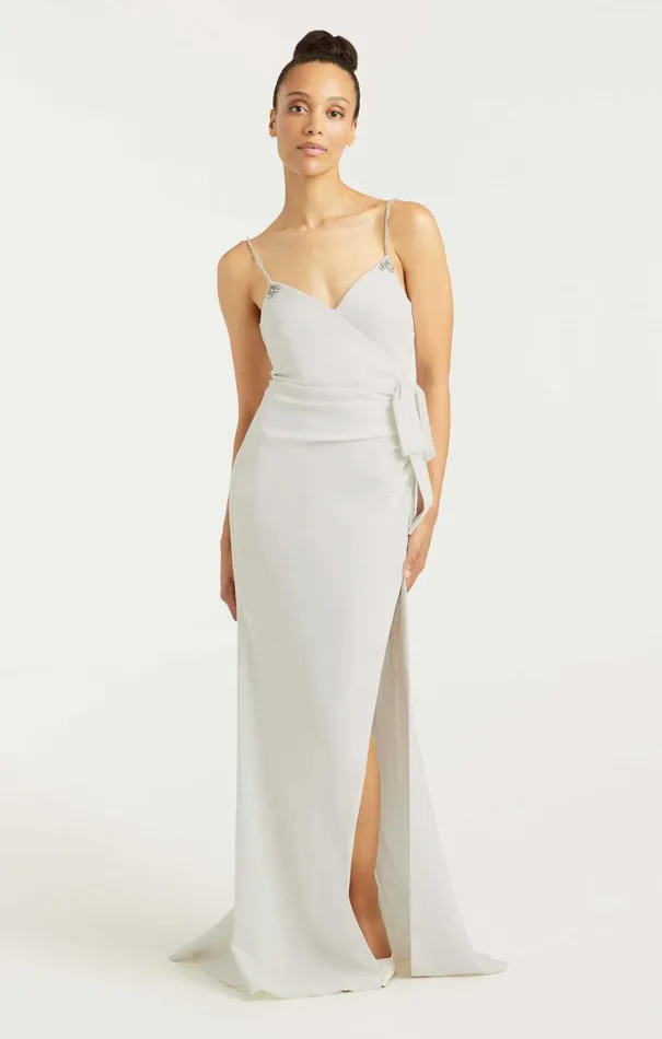 Women Cocktail and Evening Cinq Sept Emmie Gown Ivory