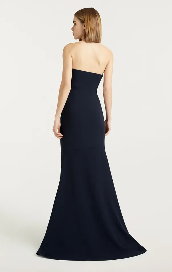 Women Cocktail and Evening Cinq Sept Hyde Gown Navy