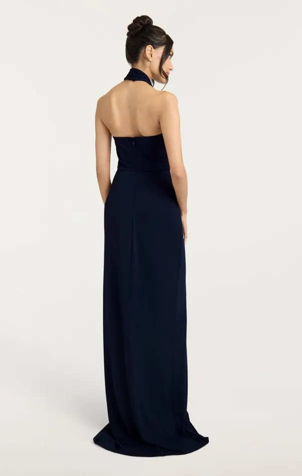 Women Cocktail and Evening Cinq Sept Kaily Gown Navy