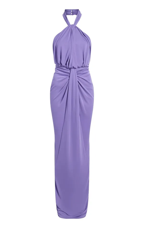 Women Cocktail and Evening Cinq Sept Kaily Gown Plum Burst