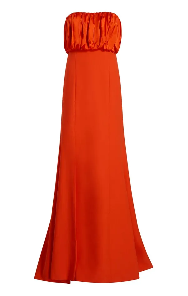 Women Cocktail and Evening Cinq Sept Laurence Gown Cherry Tomato