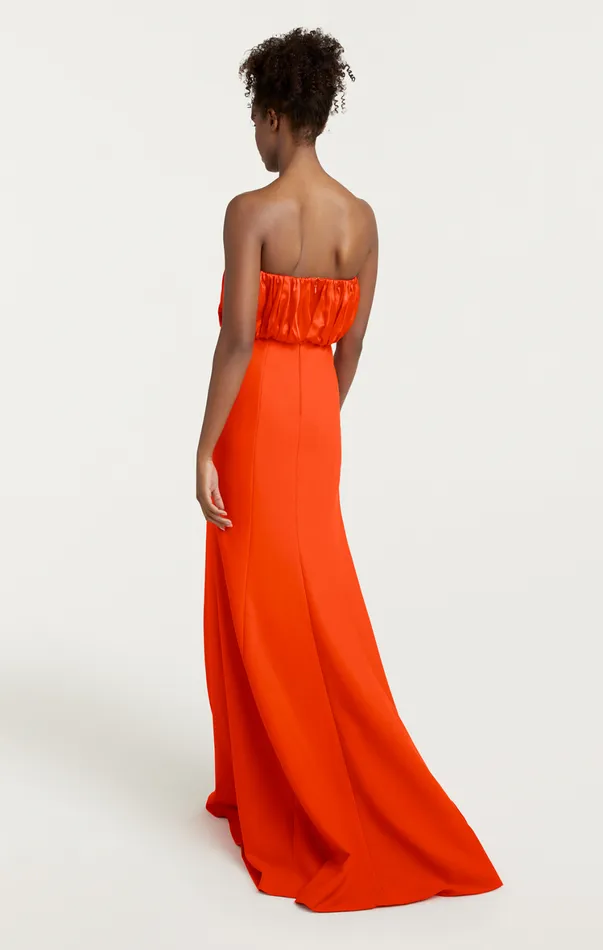 Women Cocktail and Evening Cinq Sept Laurence Gown Cherry Tomato