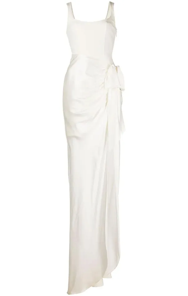 Women Cocktail and Evening Cinq Sept Marian Gown Ivory