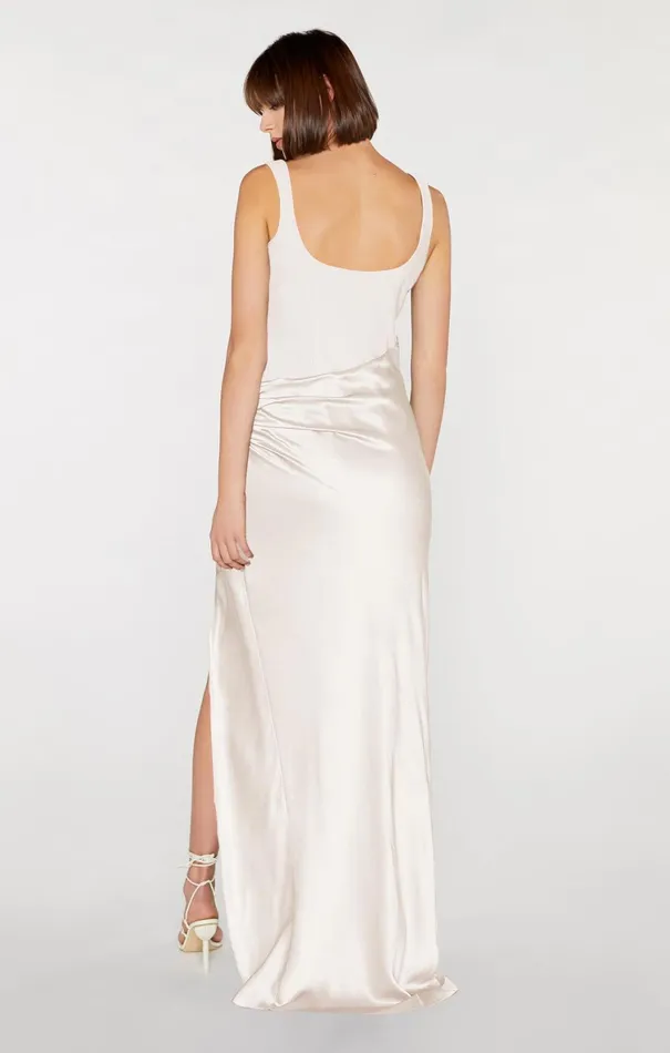 Women Cocktail and Evening Cinq Sept Marian Gown Ivory