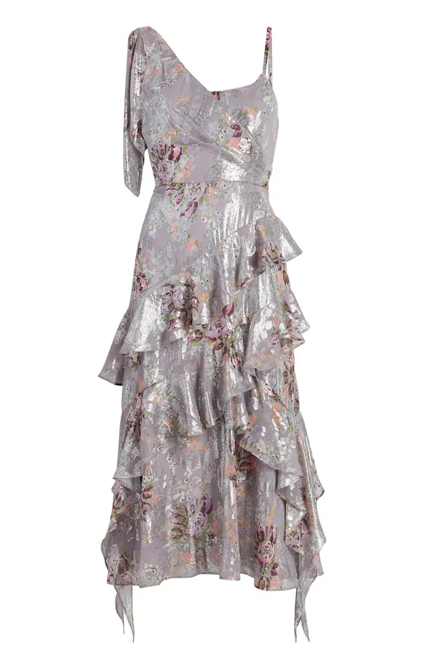 Women Cocktail and Evening Cinq Sept Trevor Dress Grey Multi