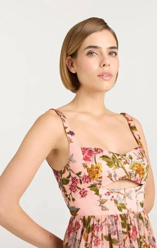 Women Cocktail and Evening Cinq Sept Xiomara Dress Soft Pink Multi