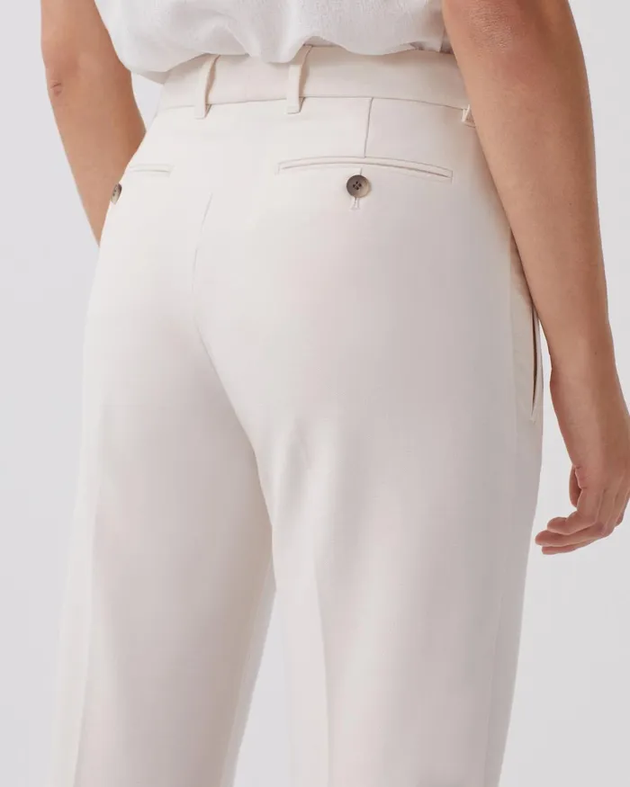 Women Colette 8211 Slim Fit Straight Trousers Pastel Pink Comptoir Des Cotonniers Trousers