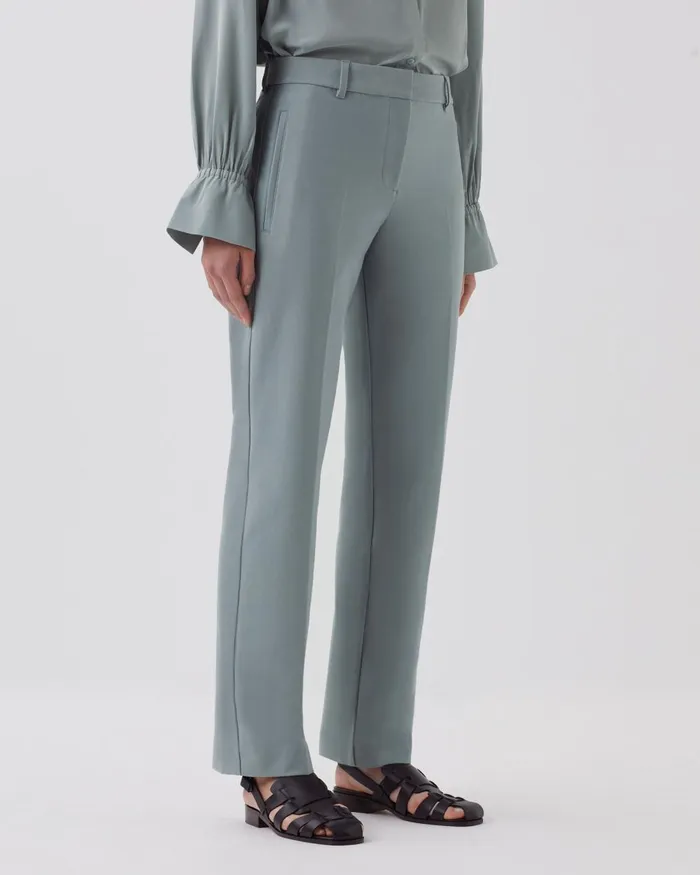 Women Colette 8211 Slim Fit Straight Trousers Slate Blue Comptoir Des Cotonniers Trousers Women Colette 8211 Slim Fit Straight Trousers Slate Blue Comptoir Des Cotonniers Trousers