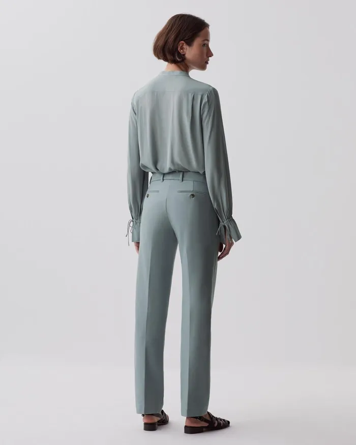 Women Colette 8211 Slim Fit Straight Trousers Slate Blue Comptoir Des Cotonniers Trousers Women Colette 8211 Slim Fit Straight Trousers Slate Blue Comptoir Des Cotonniers Trousers