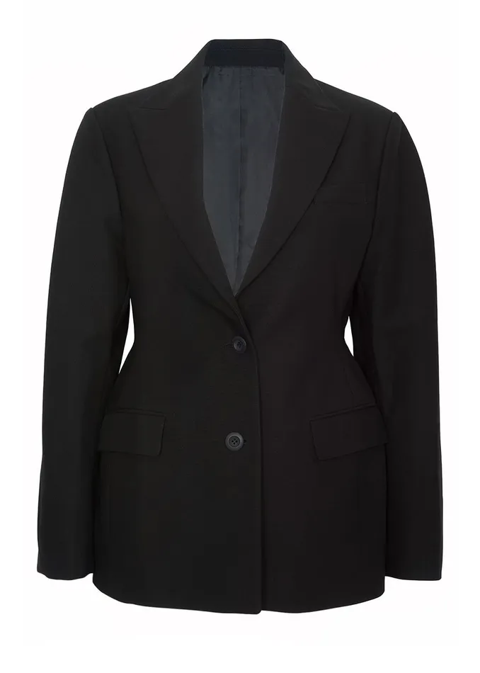 Women Colette Hourglass Blazer 8211 Black The Frankie Shop Outerwear