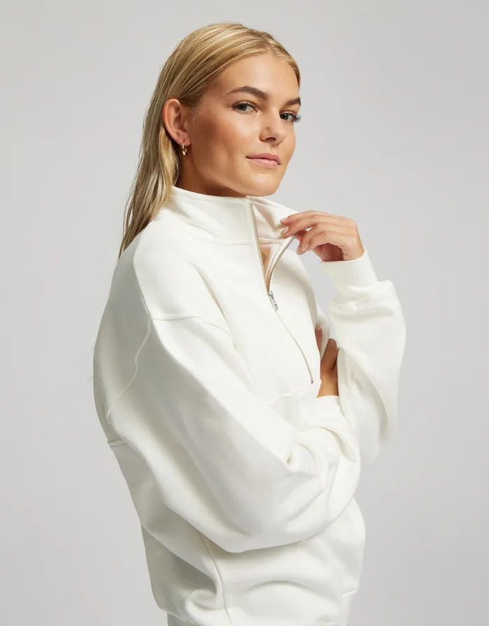 Women Colorfulstandard Organic Quarter Zip 8211 Cedar Brown Quarter Zips