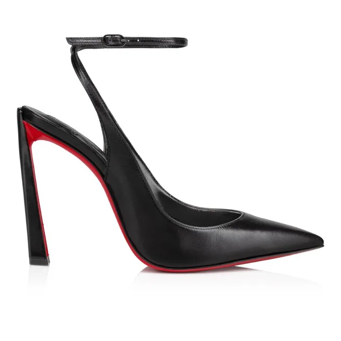 Women Condora Strap 100 Mm Strappy Pumps 8211 Leather 8211 Black Christian Louboutin Pumps