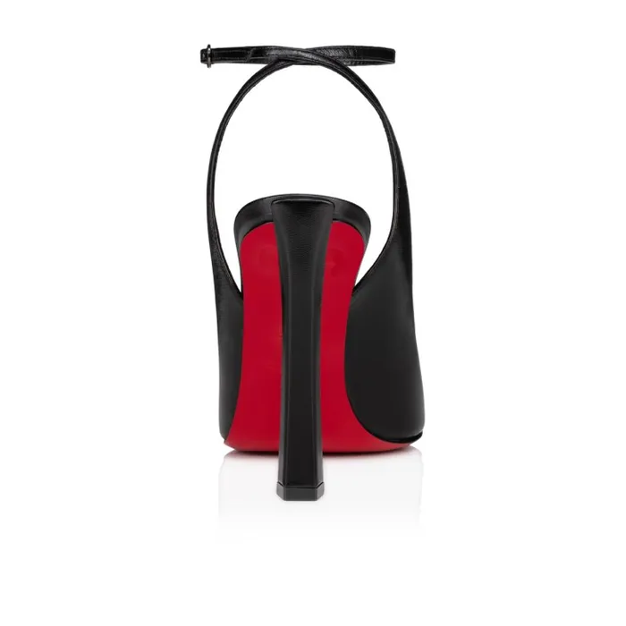 Women Condora Strap 100 Mm Strappy Pumps 8211 Leather 8211 Black Christian Louboutin Pumps