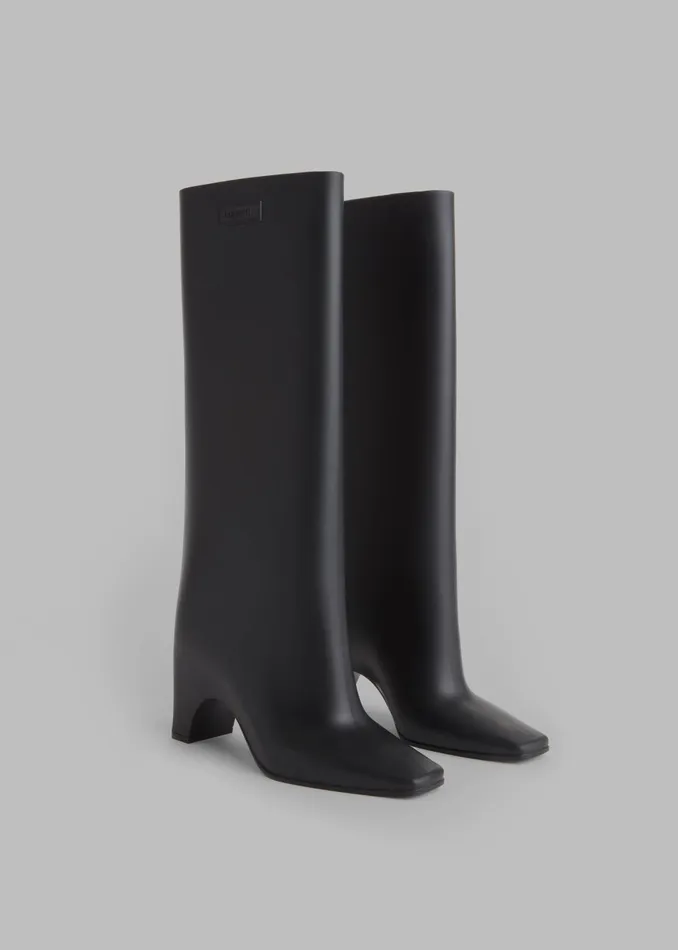 Women Coperni Rubber Bridge Boots 8211 Black The Frankie Shop